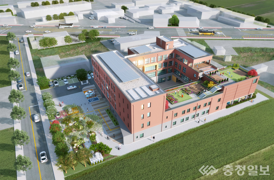 ▲ 보은군 보은읍 죽전리 일원에 조성 중인 ‘온-누림 플랫폼(가칭)’ 조감도.