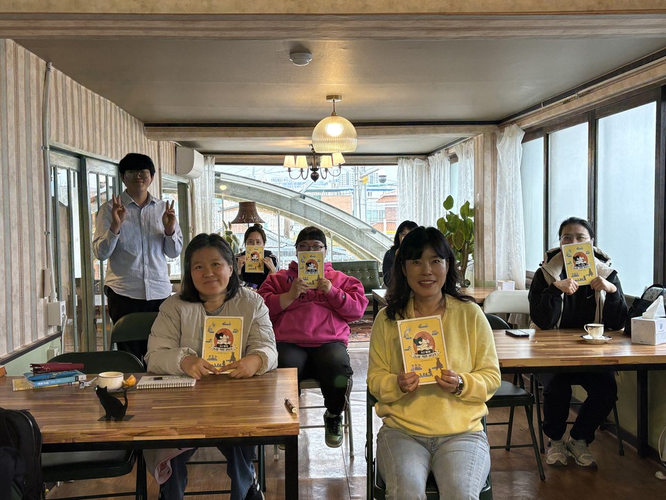 ▲ 창비 글쟁이 작가 강연 참여자들./금산군 제공