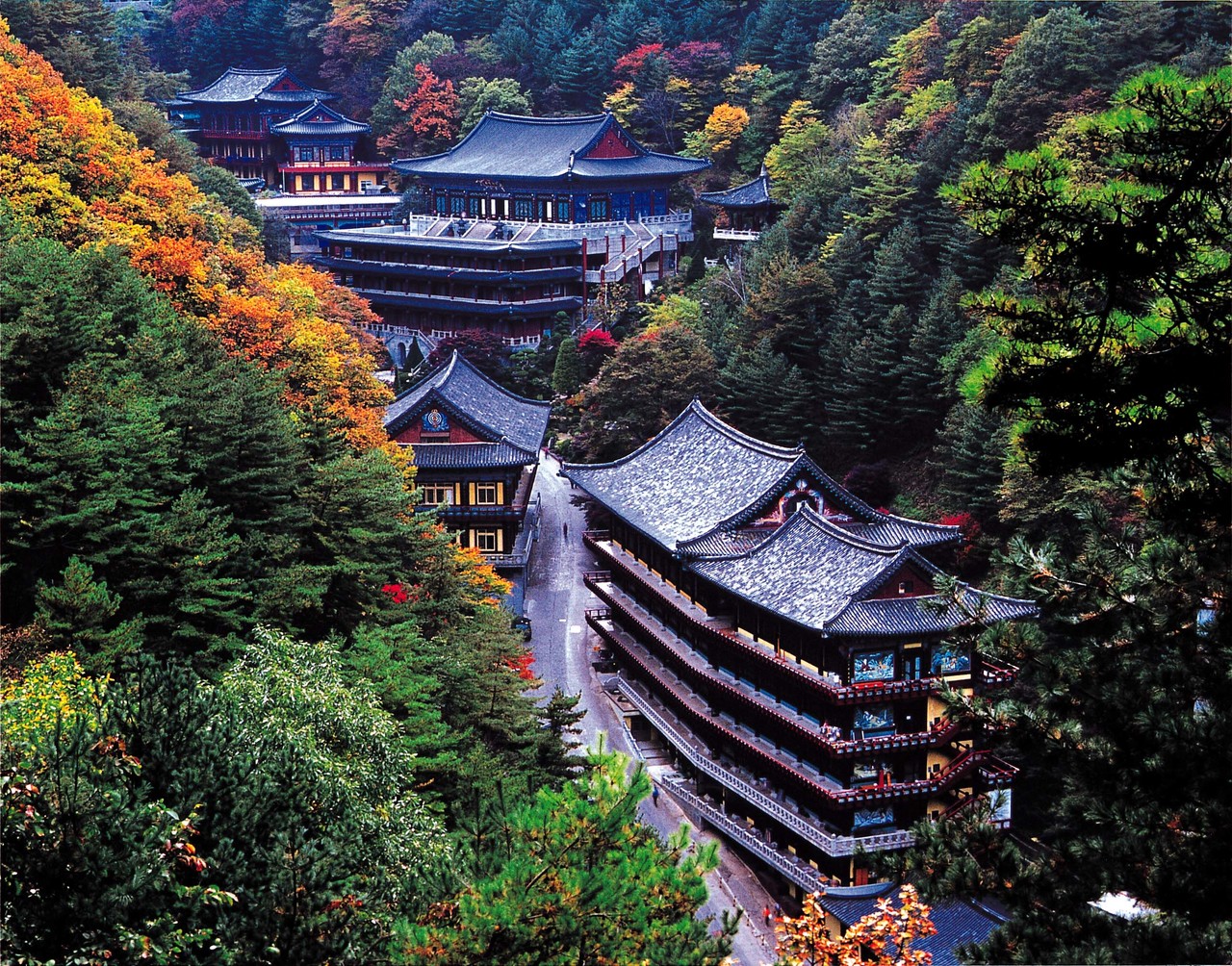 ▲ 대한불교 천태종 본산 단양 구인사 전경. 사진=단양군제공