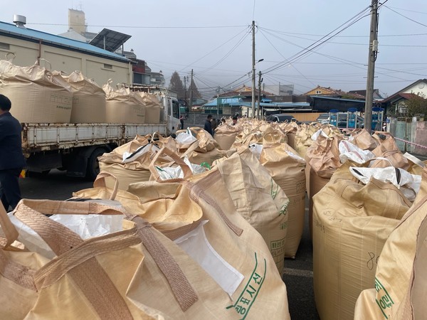 ▲ 2024 공공비축미곡 매입 현장./금산군 제공