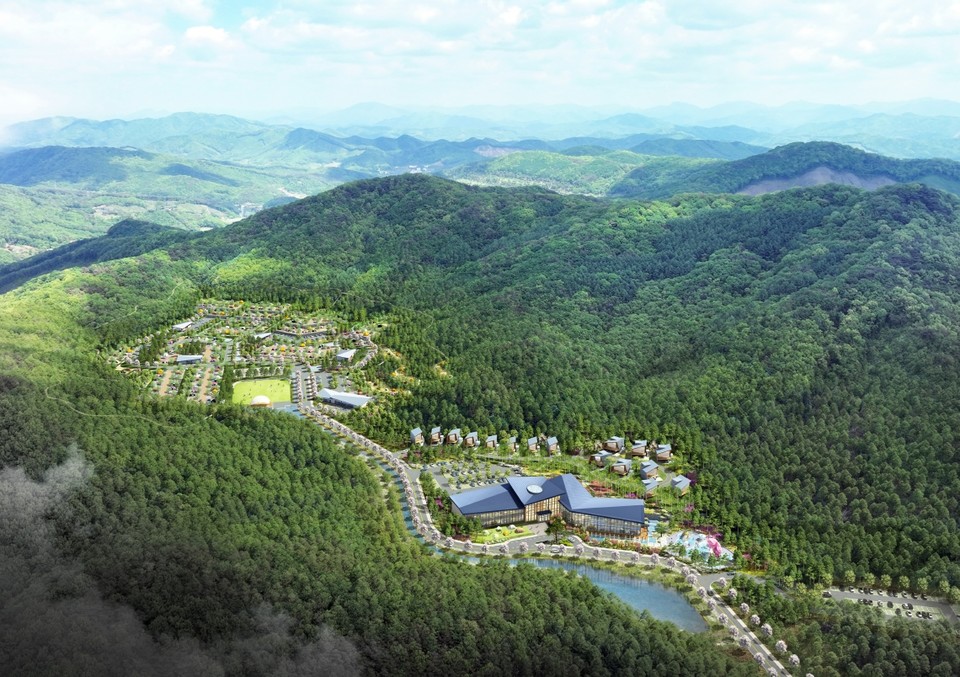 ▲ 낭성코베아 캠핑랜드 조감도