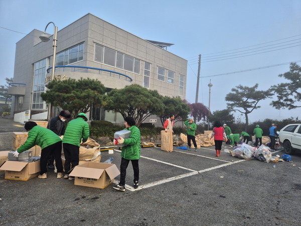 ▲ 대술면 숨은 자원 모으기 행사 모습