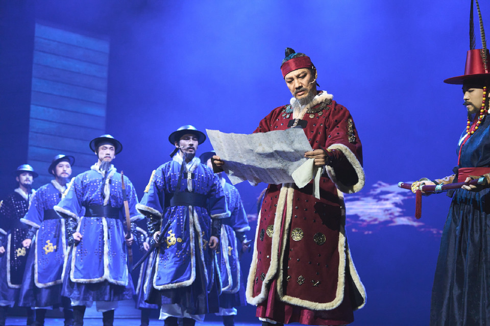 ▲ 　이순신 창작 뮤지컬 '성웅'.