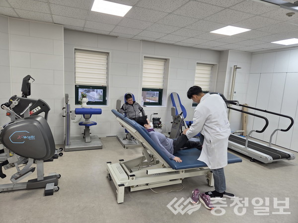 ▲ 충북 진천군 보건소 재활운동실 모습.