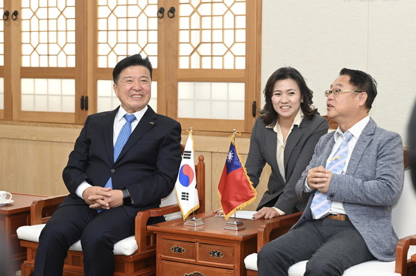 ▲ 지상향 대표단 환담 모습