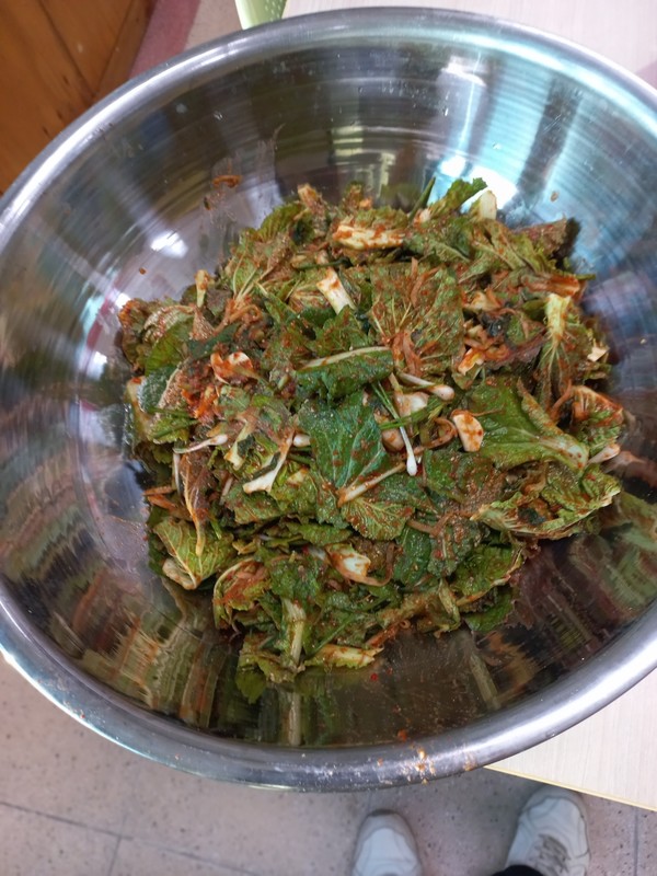 ​▲ 예산 임성중, ‘텃밭 배추로 요리했어요’