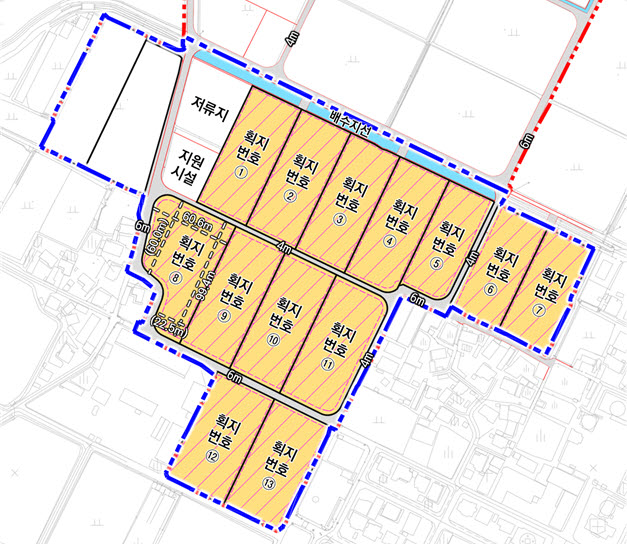 ▲ 스마트팜 단지 분양 구획도