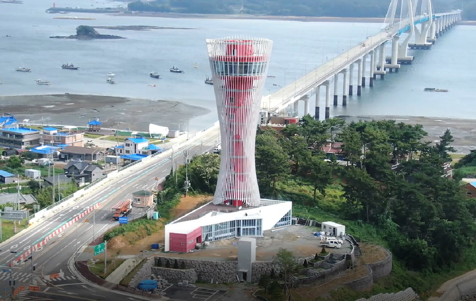 ▲ 7회 태안 건축문화상 수상작 영목항 전망대 모습.