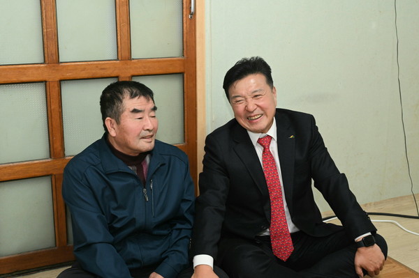 ▲ 독립유공자 유족 위문 모습