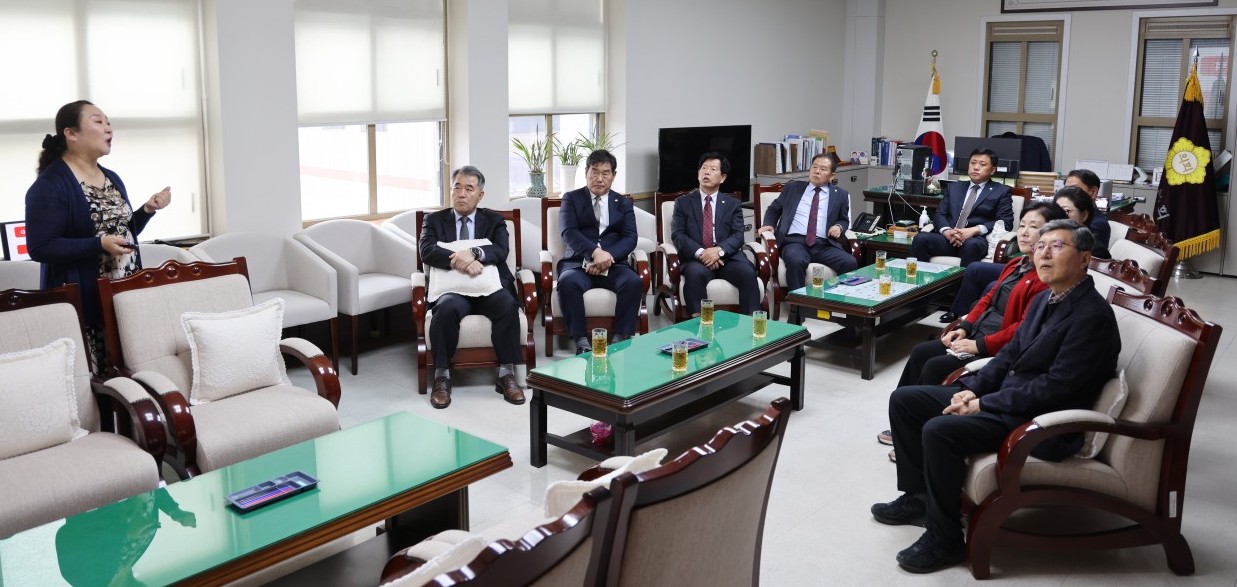 ▲ 단양군의회 맞춤형 폭력 예방 교육 모습. 사진=단양군의회제공