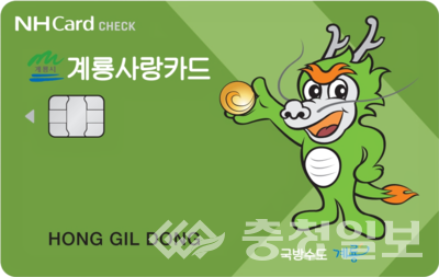 ▲ 카드형 계룡사랑상품권​